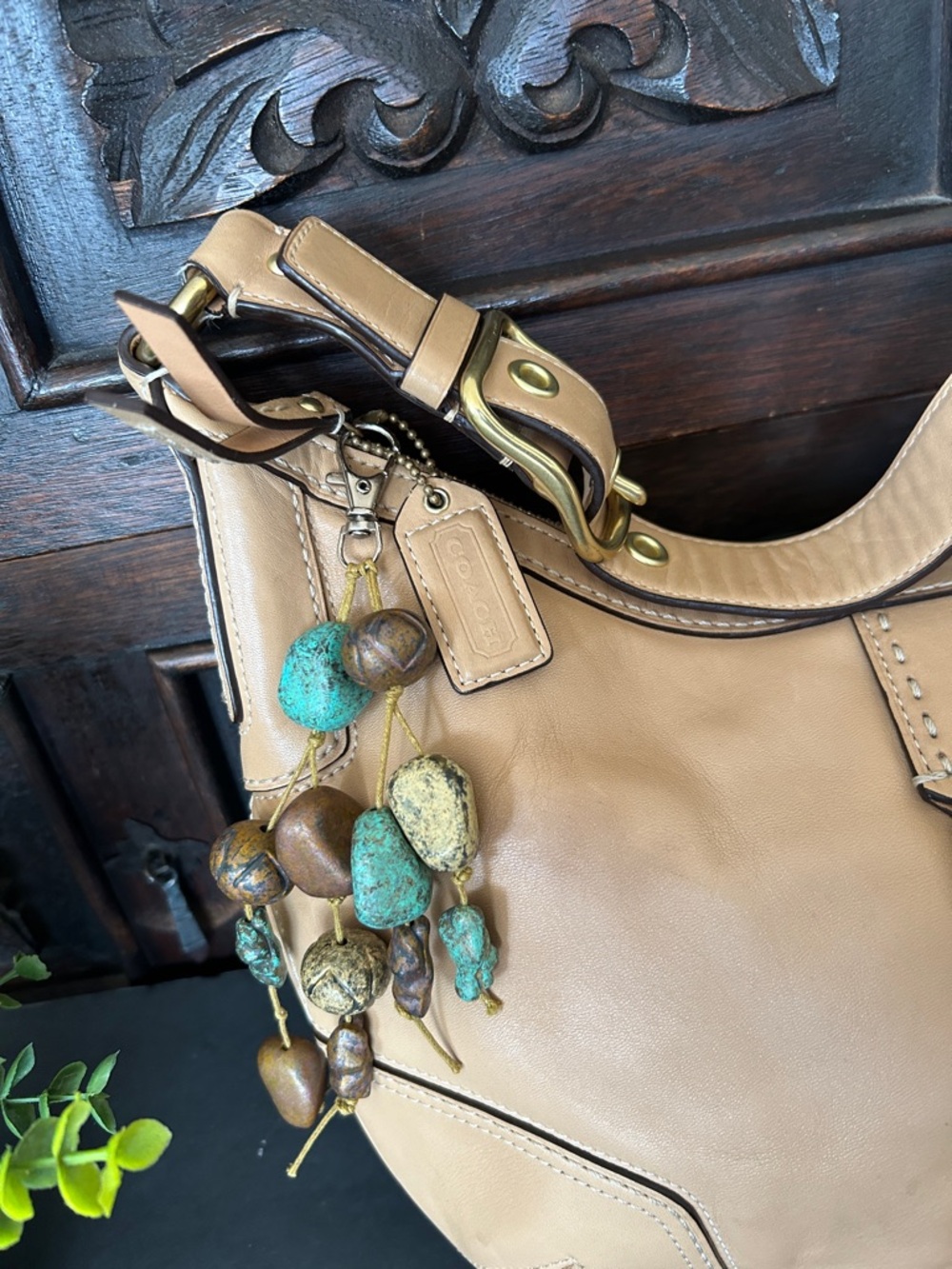 Y2K Vintage COACH Beige Hampton Soho Baguette Hobo Shoulder Bag - Picture 5 of 16